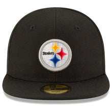 Load image into Gallery viewer, (Infant) Pittsburgh Steelers New Era NFL 59FIFTY 5950 Fitted My 1st First Cap Hat Black Crown/Visor Team Color Logo