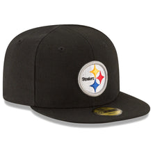 Load image into Gallery viewer, (Infant) Pittsburgh Steelers New Era NFL 59FIFTY 5950 Fitted My 1st First Cap Hat Black Crown/Visor Team Color Logo