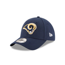 Load image into Gallery viewer, Los Angeles Rams New Era NFL 9FORTY 940 Adjustable Cap Hat Navy Crown/Visor Team Color Logo