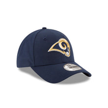 Load image into Gallery viewer, Los Angeles Rams New Era NFL 9FORTY 940 Adjustable Cap Hat Navy Crown/Visor Team Color Logo