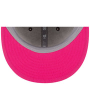 Load image into Gallery viewer, San Diego Chargers New Era NFL 59FIFTY 5950 Fitted Breast Cancer Awareness Cap Hat Heather Gray Crown/Visor White/Pink Logo