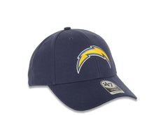 Load image into Gallery viewer, San Diego Chargers '47 Brand NFL MVP Adjustable Cap Hat Light Navy Blue Crown/Visor Team Color Logo