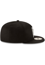 Load image into Gallery viewer, Oakland Raiders New Era 9FIFTY 950 Original Fit Snapback Cap Hat Black Crown/Visor Team Color Logo
