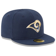 Load image into Gallery viewer, (Infant) Los Angeles Rams New Era NFL 59FIFTY 5950 Fitted My 1st First Cap Hat Navy Crown/Visor Team Color Logo