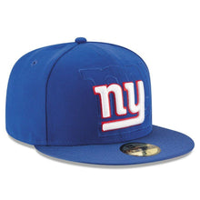Load image into Gallery viewer, New York Giants New Era NFL 59FIFTY 5950 Fitted 2016 Sideline Cap Hat Royal Blue Crown/Visor Team Color Logo
