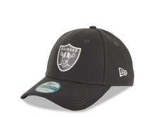 Load image into Gallery viewer, Oakland Raiders New Era NFL 9FORTY 940 Adjustable Cap Hat Dark Gray Crown/Visor Dark Gray/WhiteLogo Dark Gray UV