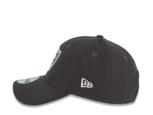 Load image into Gallery viewer, Oakland Raiders New Era NFL 9FORTY 940 Adjustable Cap Hat Dark Gray Crown/Visor Dark Gray/WhiteLogo Dark Gray UV