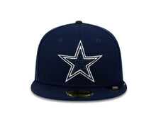 Load image into Gallery viewer, Dallas Cowboys New Era 59FIFTY 5950 Fitted Cap Hat Navy Crown/Visor Team Color Logo