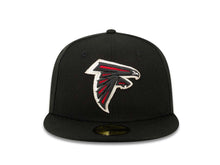 Load image into Gallery viewer, Atlanta Falcons New Era NFL 59FIFTY 5950 Fitted Cap Hat Black Crown/Visor Team Color Logo