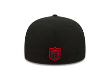 Load image into Gallery viewer, Atlanta Falcons New Era NFL 59FIFTY 5950 Fitted Cap Hat Black Crown/Visor Team Color Logo