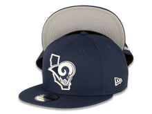 Load image into Gallery viewer, Los Angeles Rams New Era NFL 9FIFTY 950 Snapback Cap Hat Navy Crown/Visor Navy/White Logo