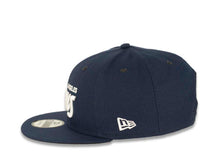 Load image into Gallery viewer, Los Angeles Rams New Era NFL 9FIFTY 950 Snapback Cap Hat Navy Crown/Visor White Text Logo
