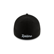 Load image into Gallery viewer, Oakland Raiders New Era NFL 39THIRTY 3930 Flexfit Cap Hat Black Crown/Visor Team Color Logo