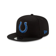Load image into Gallery viewer, Indianapolis Colts New Era NFL 9FIFTY 950 Snapback Cap Hat Black Crown/Visor Royal Blue/White Team Color Logo