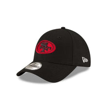 Load image into Gallery viewer, San Francisco 49ers New Era NFL 9Forty 940 The League Adjustable Cap Hat Black Crown/Visor Black/Red Color Logo