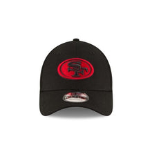 Load image into Gallery viewer, San Francisco 49ers New Era NFL 9Forty 940 The League Adjustable Cap Hat Black Crown/Visor Black/Red Color Logo