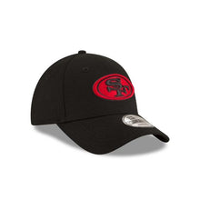 Load image into Gallery viewer, San Francisco 49ers New Era NFL 9Forty 940 The League Adjustable Cap Hat Black Crown/Visor Black/Red Color Logo