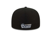 Load image into Gallery viewer, Los Angeles Rams New Era NFL 59FIFTY 5950 Fitted Cap Hat Black Crown/Visor Team Color Logo