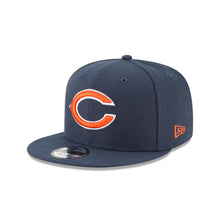Load image into Gallery viewer, Chicago Bears New Era NFL 9FIFTY 950 Snapback Cap Hat Navy Crown/Visor Orange/White Logo