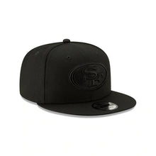 Load image into Gallery viewer, San Francisco 49ers New Era 9FIFTY 950 Snapback Cap Hat Black Crown/Visor Black Logo