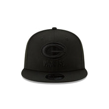 Load image into Gallery viewer, Green Bay Packers New Era NFL 9FIFTY 950 Snapback Cap Hat Black Crown/Visor Black Logo
