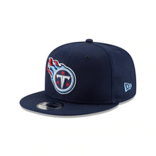 Load image into Gallery viewer, Tennessee Titans New Era NFL 9FIFTY 950 Snapback Cap Hat Navy Crown/Visor Team Color Logo