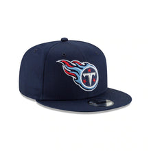 Load image into Gallery viewer, Tennessee Titans New Era NFL 9FIFTY 950 Snapback Cap Hat Navy Crown/Visor Team Color Logo