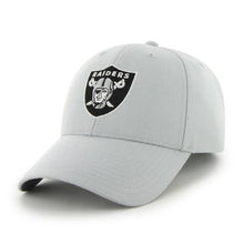 Load image into Gallery viewer, Oakland Raiders '47 MVP Adjustable Cap Hat Gray Crown/Visor Team Color Logo