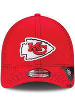 Load image into Gallery viewer, Kansas City Chiefs New Era NFL 39THIRTY 3930 Neo Mesh Flexfit Cap Hat Red Crown/Visor Team Color Logo