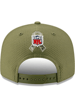 Load image into Gallery viewer, Pittsburgh Steelers New Era NFL 9FIFTY 950 Snapback 2019 Salute To Service Cap Hat Olive Green Crown/Visor Team Color Logo