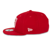 Load image into Gallery viewer, RAIDERS New Era 9FIFTY 950 Snapback Cap Hat Red Crown/Visor Red/White Logo 50th Anniversary Side Patch