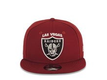 Load image into Gallery viewer, New Era 9FIFTY 950 Snapback Cap Hat Cardinal Crown/Visor Black/White/Metallic Silver Logo Black UV