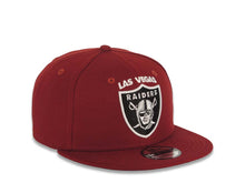Load image into Gallery viewer, New Era 9FIFTY 950 Snapback Cap Hat Cardinal Crown/Visor Black/White/Metallic Silver Logo Black UV