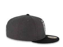 Load image into Gallery viewer, New Era NFL 59Fifty 5950 Fitted Las Vegas Raiders Cap Hat Graphite Crown Black Visor White/Black Logo