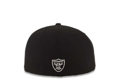 Load image into Gallery viewer, Las Vegas Paiders New Era NFL 59FIFTY 5950 Fitted Cap Hat Black Crown/Visor White Script Logo