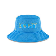 Load image into Gallery viewer, Los Angeles Chargers New Era NFL Bucket Cap Hat Sky Blue Crown/Visor Team Color Logo (2020 Training)