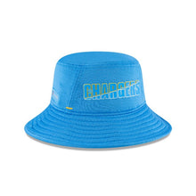 Load image into Gallery viewer, Los Angeles Chargers New Era NFL Bucket Cap Hat Sky Blue Crown/Visor Team Color Logo (2020 Training)