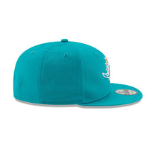 Load image into Gallery viewer, Miami Dolphins New Era NFL 9FIFTY 950 Snapback Cap Hat Aqua Crown/Visor Team Color Logo