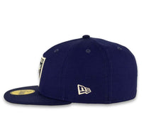 Load image into Gallery viewer, New Era NFL 59Fifty 5950 Fitted Las Vegas Raiders Cap Hat Dark Royal Crown White/Dark Royal Logo Black UV