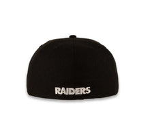 Load image into Gallery viewer, New Era NFL 59Fifty 5950 Fitted Las Vegas Raiders Cap Hat Black Crown White/Black Logo Pink UV