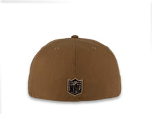 Load image into Gallery viewer, New Era NFL 59Fifty 5950 Fitted Las Vegas Raiders Cap Hat Wheat Crown Wheat/Navy Logo Navy UV