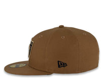 Load image into Gallery viewer, New Era NFL 59Fifty 5950 Fitted Las Vegas Raiders Cap Hat Wheat Crown Wheat/Navy Logo Navy UV
