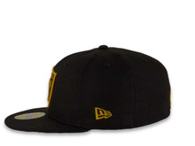 Load image into Gallery viewer, New Era NFL 59Fifty 5950 Fitted Las Vegas Raiders Cap Hat Black Crown Yellow/Black Logo Black UV