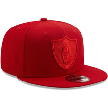 Load image into Gallery viewer, Las Vegas Raiders New Era 9FIFTY 950 Snapback Cap Hat Red Crown/Visor Red Logo