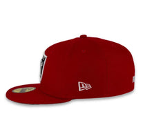 Load image into Gallery viewer, New Era NFL 59Fifty 5950 Fitted Las Vegas Raiders Cap Hat Red Crown White/Black Logo 60th Anniversary Side Patch Gray UV