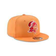 Load image into Gallery viewer, Tampa Bay Buccaneers New Era NFL 9FIFTY 950 Snapback Cap Hat Peach Crown/Visor Team Color Retro Logo