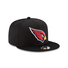 Load image into Gallery viewer, Arizona Cardinals New Era NFL 9Fifty 950 Snapback Cap Hat Black Crown/Visor Team Color Logo