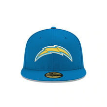 Load image into Gallery viewer, Los Angeles Chargers New Era NFL 59FIFTY 5950 Fitted Cap Hat Sky Blue Crown/Visor Team Color Logo