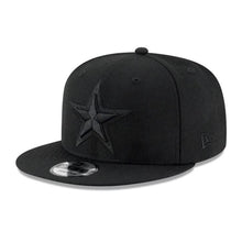Load image into Gallery viewer, Dallas Cowboys New Era NFL 9FIFTY 950 Snapback Cap Hat Black Crown/Visor Black Logo