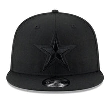 Load image into Gallery viewer, Dallas Cowboys New Era NFL 9FIFTY 950 Snapback Cap Hat Black Crown/Visor Black Logo